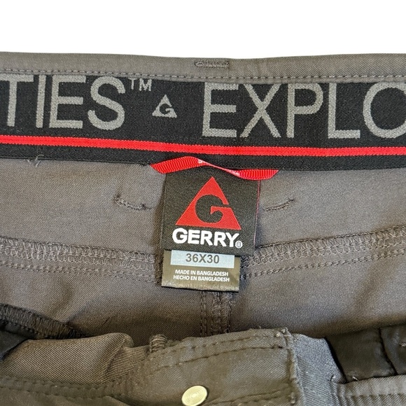 Gerry Men's Tech 5 Pocket Stretch Fabric Comfort Waistband Pant. Gray 36 #1513 - Picture 5 of 8